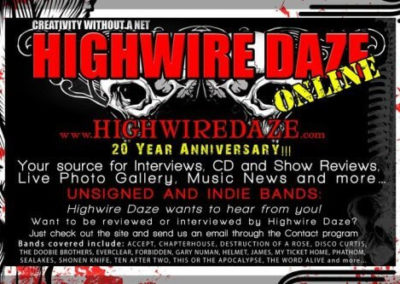 Highwire Daze Anniversary Print Ad