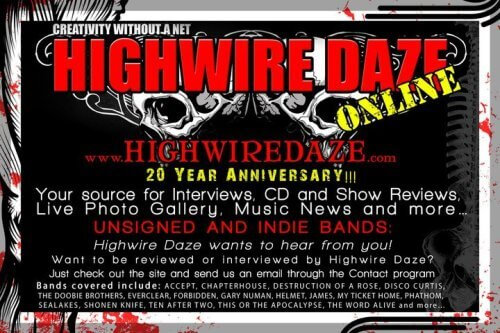 Highwire Daze Anniversary Print Ad