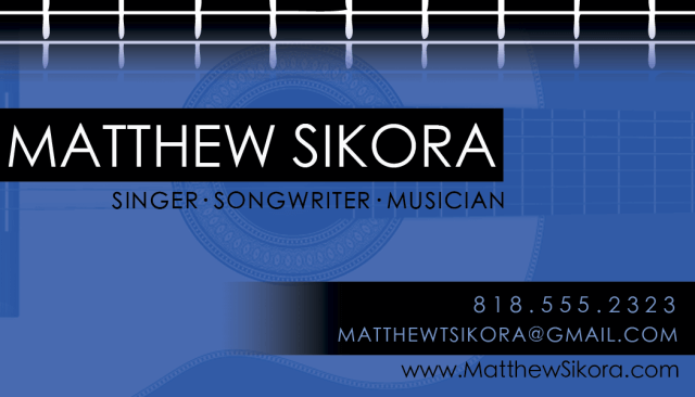 Matthew Sikora Card